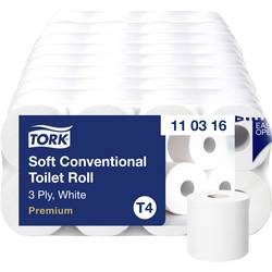 TORK toaletní papír T4-System Kleinrollen ToilettPapier weich 3-lag T4 110316 vysoce bílá Počet vrstev: 3 vrstev 72 ks