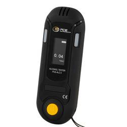 PCE Instruments PCE-ALC 5 alkohol tester černá 0.01 do 0.2 ‰ alarm, vč. displeje