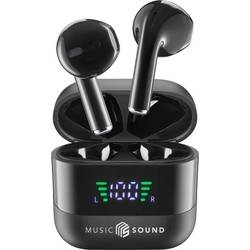 Cellularline Headset do uší (In Ear) Bluetooth®, Bez kabelu černá Nabíjecí pouzdro, Indikátor nabití, regulace hlasitosti