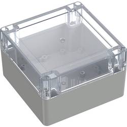 TRU COMPONENTS 6U07121208437 TC-13865116 Průmyslová skříň 119.9 x 119.9 x 75 ABS, polykarbonát světle šedá, transparentní 1 ks