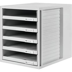 HAN HAN - Schubladenschrank - 5 Schubfächer - für C4 1401-11 box se zásuvkami světle šedá DIN A4 Počet zásuvek: 5