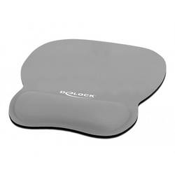 Delock 12698 podložka pod myš ergonomická, flexibilita šedá