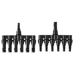 6-dílná sada PV odbočné spojky TC-13805808 černá TRU COMPONENTS Množství: 2 ks