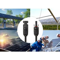 TRU COMPONENTS TC-13805736 prodlužovací solární kabel 6.0 mm² 30 A Délka kabelu 1 m