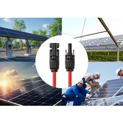 TRU COMPONENTS TC-13805732 prodlužovací solární kabel 6.0 mm² 30 A Délka kabelu 1 m