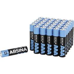 Absina mikrotužková baterie AAA alkalicko-manganová 1000 mAh 1.5 V 36 ks
