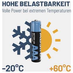 Absina mikrotužková baterie AAA alkalicko-manganová 1000 mAh 1.5 V 36 ks