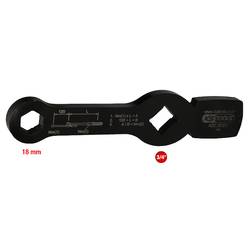 KS Tools 460.5060 3/4 šestihranné klíče s rázovou plochou, 18 mm