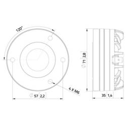 Lavoce DN10.143 výškový driver 8 Ω