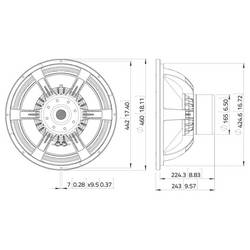 Lavoce SAN184.51 21 palec basový reproduktor 1700 W 2 Ω