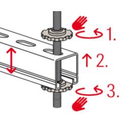 Fischer FAW M12 Nastavovací kolečko ocel 576594 50 ks (š x v) 21.5 mm x 7.5 mm