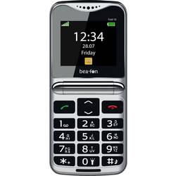 beafon Fold 10 2G telefon pro seniory - véčko tlačítko SOS, nabíjecí stanice černá, stříbrná