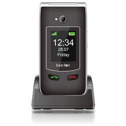 beafon SL645plus LTE telefon pro seniory - véčko IP54, nabíjecí stanice, tlačítko SOS, Funkce SOS černá, stříbrná