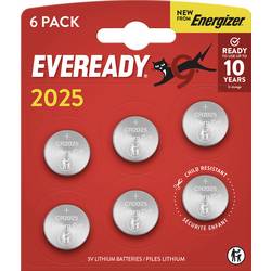 Eveready knoflíkový článek CR 2025 3 V 6 ks E304439400