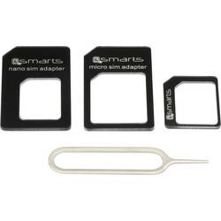 4Smarts adaptér na SIM kartu vč. jehly na SIM Přizpůsobené pro: Micro SIM , Nano SIM , Standardní SIM