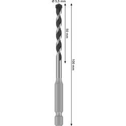 Bosch Accessories 2608706974 2608706974 tvrdý kov spirálový vrták na kámen osazen tvrdokovem 1 ks