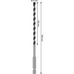 Bosch Accessories 2608706973 2608706973 tvrdý kov spirálový vrták na kámen 5 mm Celková délka 150 mm osazen tvrdokovem 1 ks