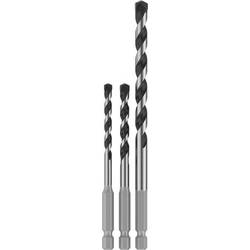 Bosch Accessories 2608707003 2608707003 tvrdý kov sada spirálového vrtáku na kámen 5 mm, 6 mm, 8 mm šestihran 1 ks
