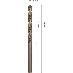 Bosch Accessories 2608577598 2608577598 HSS-Co kovový spirálový vrták Celková délka 80 mm 1 ks