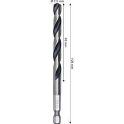 Bosch Accessories 2608577878 2608577878 kovový spirálový vrták 7.5 mm Celková délka 109 mm 1 ks
