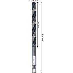 Bosch Accessories 2608577876 2608577876 HSS kovový spirálový vrták 6.8 mm Celková délka 109 mm 1 ks