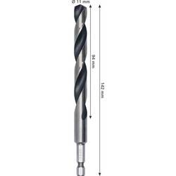 Bosch Accessories 2608577884 2608577884 HSS kovový spirálový vrták 11 mm Celková délka 142 mm 1 ks