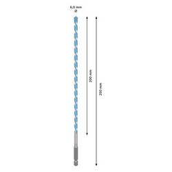 Bosch Accessories 2608902258, 2608902258 Multifunkční vrták, 6 mm, délka 250 mm, šestihran