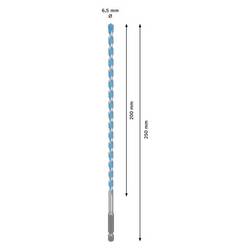 Bosch Accessories 2608902261, 2608902261 Multifunkční vrták, 6.5 mm, délka 250 mm