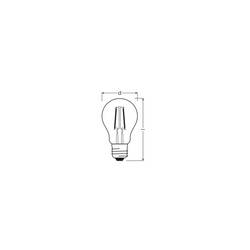 OSRAM HOMELIGHTING 4099854443749 LED Energetická třída (EEK2021) D (A - G) E27 1.8 W teplá bílá (Ø x v) 60.00 mm x 60.00 mm 1 ks