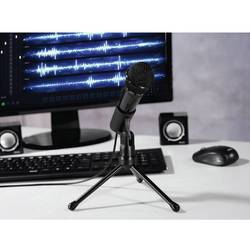 na stojanu PC mikrofon Hama Druh přenosu:kabelový vč. stativu