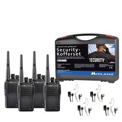 Midland G15 Pro NC PMR 4er Security-Koffer C1127.S4 PMR radiostanice sada 4 ks