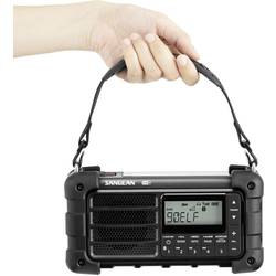 Sangean MMR-99 DAB+ Black A500481 outdoorové rádio, DAB+, DAB, FM, nouzové rádio, Bluetooth, Solární panel, voděodolné, prachotěsné, černá