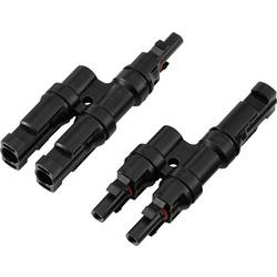 2násobná rozbočovací PV konektor TC-13805792 černá TRU COMPONENTS Množství: 2 ks