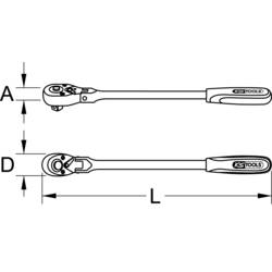 KS Tools 914.1296 9141296 ráčna 1/2 440.0 mm