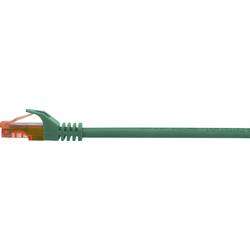 Renkforce RF-5153666 RJ45 síťové kabely, propojovací kabely CAT 6 U/UTP 3.00 m zelená s ochranou, bez halogenů 1 ks