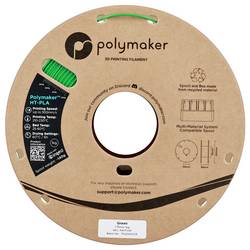 Polymaker PA17006 HT-PLA vlákno pro 3D tiskárny PLA plast, HT PLA Odolnost vůči vysokým teplotám, Filament pro vysokorychlostní 3D tisk 1.75 mm 1000 g Green,