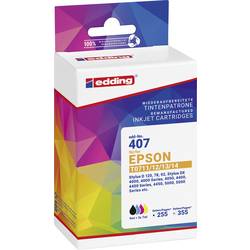 Edding Ink náhradní Epson T0715, T0711, T0712, T0713, T0714 kompatibilní kombinované balení černá, azurová, purppurová, žlutá EDD-407 18-407-01