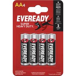 Eveready SHD tužková baterie AA zinko-uhlíková, 1.5 V, 4 ks