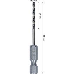 Bosch Accessories 2608577863 2608577863 HSS kovový spirálový vrták 2 mm Celková délka 60 mm 1 ks