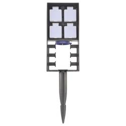 Oase 55433 zahradní zásuvka 4násobná černá se zemnícím hrotem