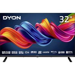 Dyon D800151 LED TV, 80 cm 31.5 palec, F (A - G), DVB-T2, DVB-C, DVB-S, HD ready, CI+, černá