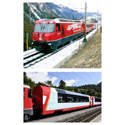 KATO K10-2026 N Glacier Express GE 4/4 III + 2 osobní vozy RIB