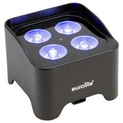 Eurolite 41700611 AKKU Mini UP-4 QCL MK2 DMX LED reflektor Počet LED:4 4 W