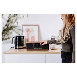 Pure Classic C-D6 Coffee Black/Walnut EU/UK 252985 rádio s CD, DAB, DAB+, FM, černá, vlašský ořech