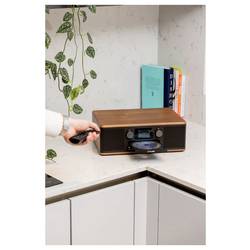 Pure Classic C-D6 Coffee Black/Walnut EU/UK 252985 rádio s CD, DAB, DAB+, FM, černá, vlašský ořech