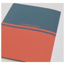 Sigel LS305 Poznámkový blok Linescape Softcover 2 ks DIN A5 linkovaný středně modrá , neonově oranžová Počet listů: 34 listů