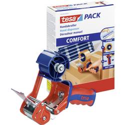 tesa odvíječ balicí pásky ACK® COMFORT 6400 červená, modrá Šířka role (max.): 50 mm Délka role (max.) 66 m přizpůsobitelný, s brzdou
