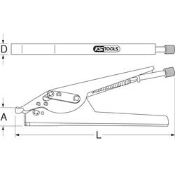 KS Tools 115.1027 115.1027 kleště na stahovací pásky