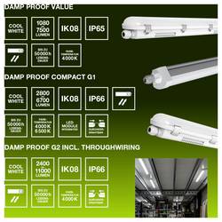 OSRAM HOMELIGHTING DP 5TH 1500 46W 840 IP65 GY osvětlení do vlhkých prostor 46 W neutrální bílá šedá