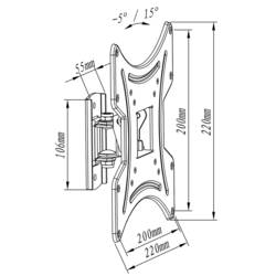 My Wall HL15L TV držák na zeď 58,4 cm (23) - 106,7 cm (42) naklápěcí, nakláněcí